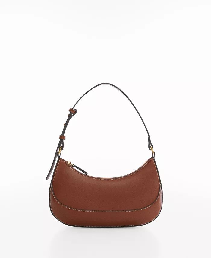 MANGO Women's Oval Short Handle Bag - Macy's | Macy's