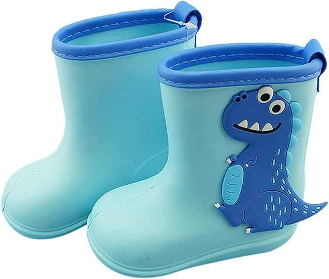 Rain Boots Toddler Boy New Toddler Kids Children Rain Boots Boys Girls Baby Cartoon Animals Water... | Amazon (US)