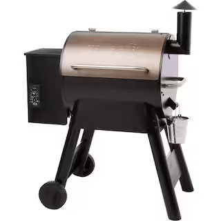 Pro Series 22-Pellet Grill and Smoker in Bronze | The Home Depot