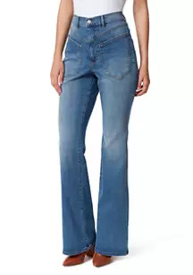 Women's Chrissie High Rise Flare Jeans with Patch Pockets | Belk