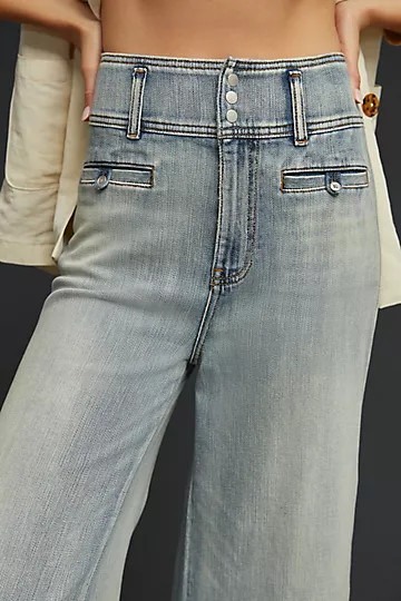 Pilcro High-Rise Ultra Wide Leg Jeans | Anthropologie (UK)