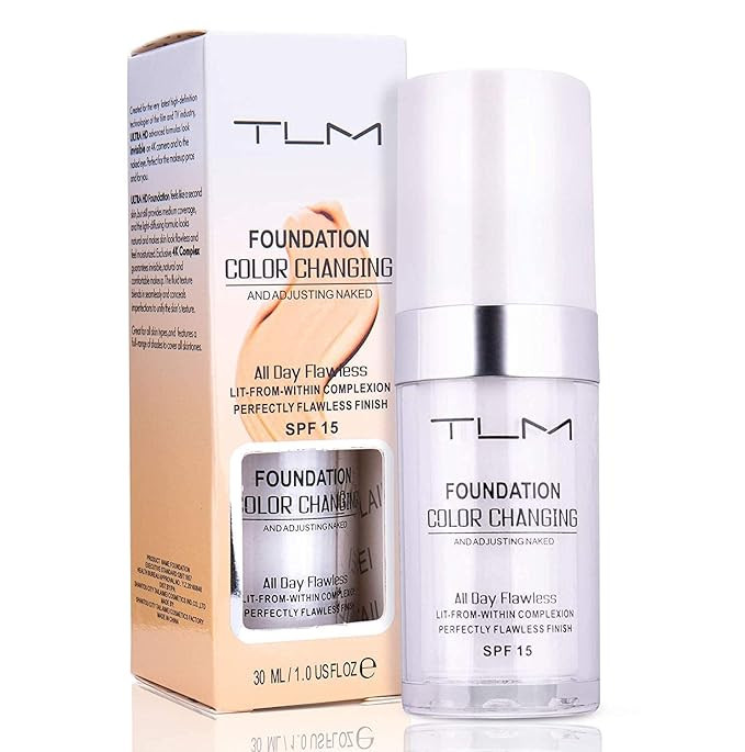 KOSIMI 30ml TLM Color Changing Foundation Liquid Base Makeup Change To Your Skin Tone By Just Ble... | Amazon (US)