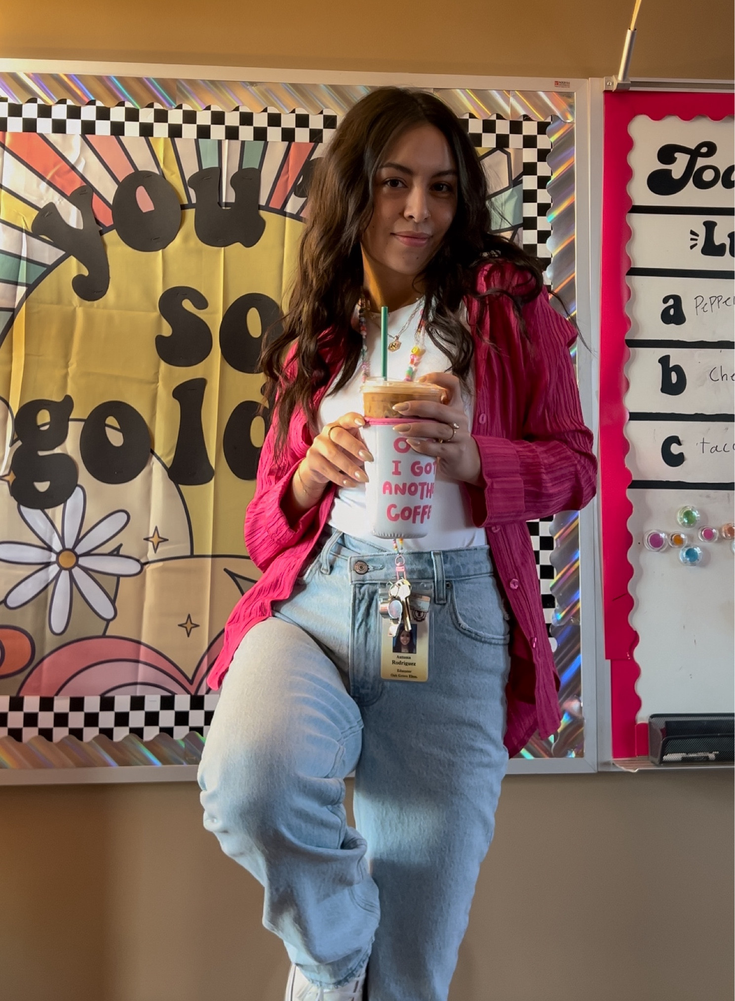 Teacher outfit 🩷
Abercrombie jeans •Converse•pink

#LTKstyletip #LTKworkwear #LTKfindsunder100