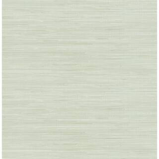 Cucumber Classic Faux Grasscloth Green Textured Peel and Stick Vinyl Wallpaper | The Home Depot