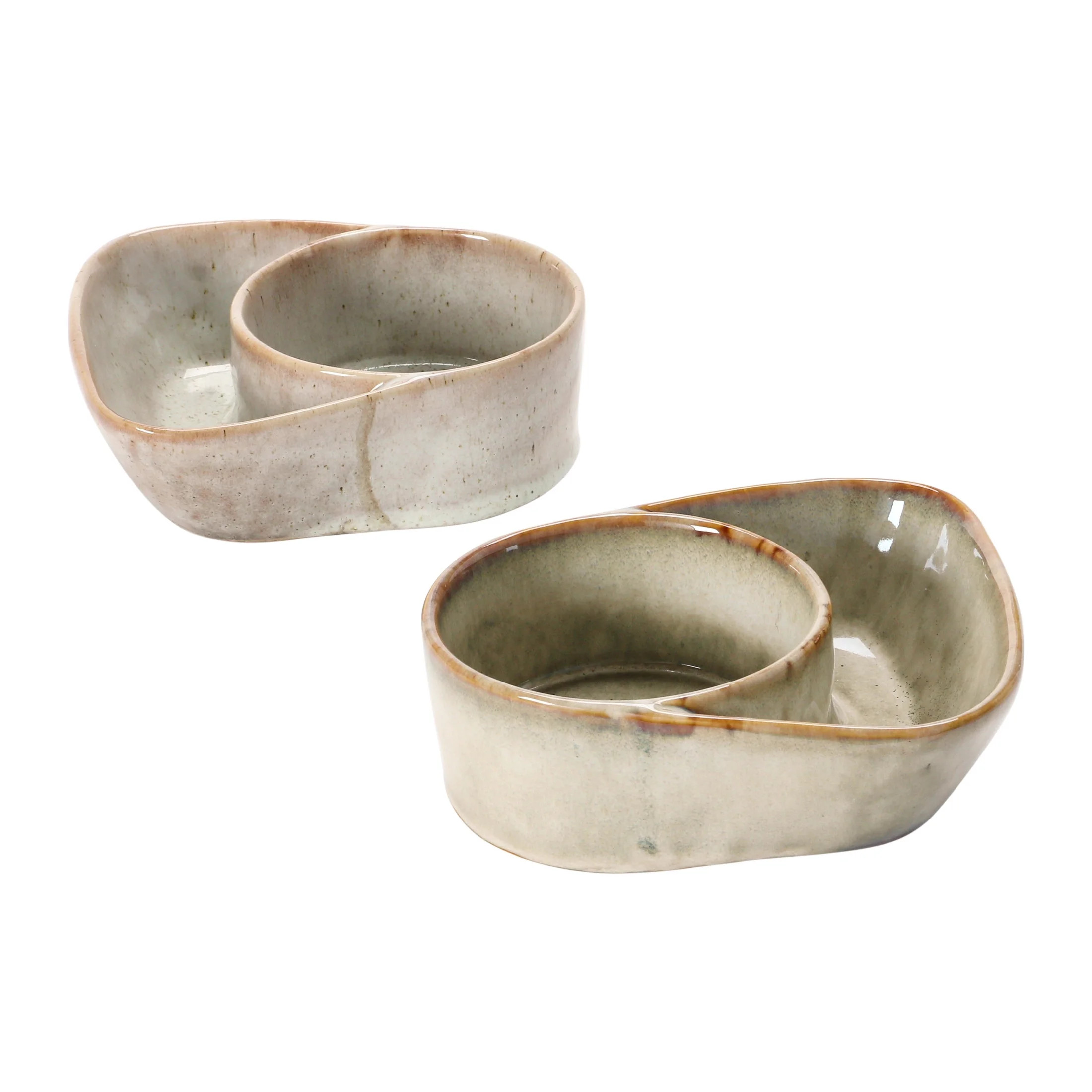 Creative Co-Op Stoneware Cracker & Soup Bowl, Reactive Glaze, 2 Colors (Each One Will Vary) | Walmart (US)