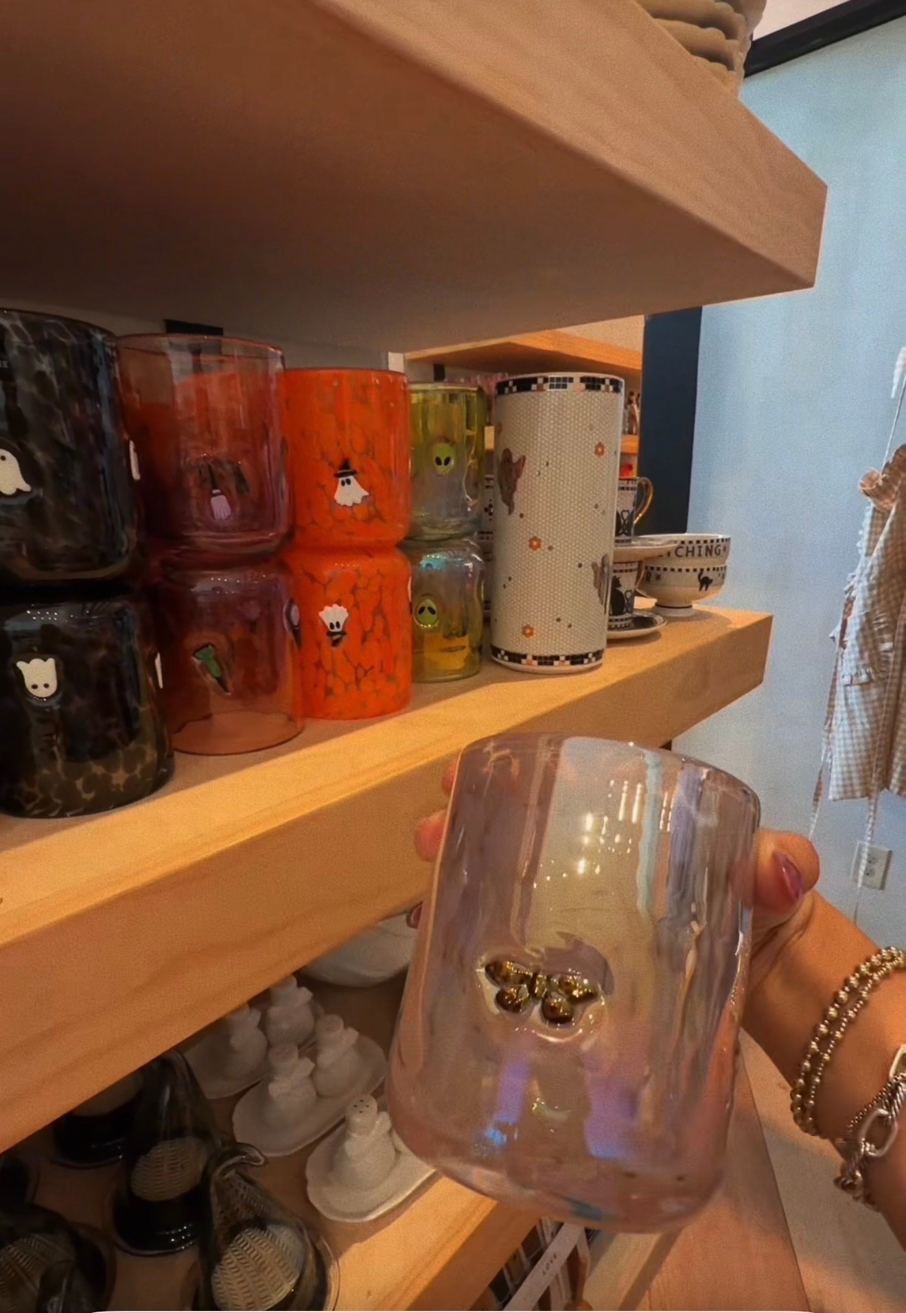 code orange at Anthropologie! love the moth glass!!