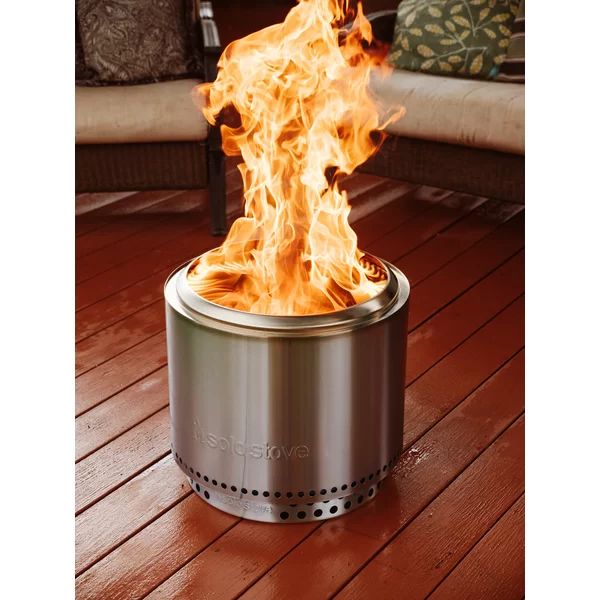 Stainless Steel Wood Burning Outdoor Fire Pit | Wayfair North America