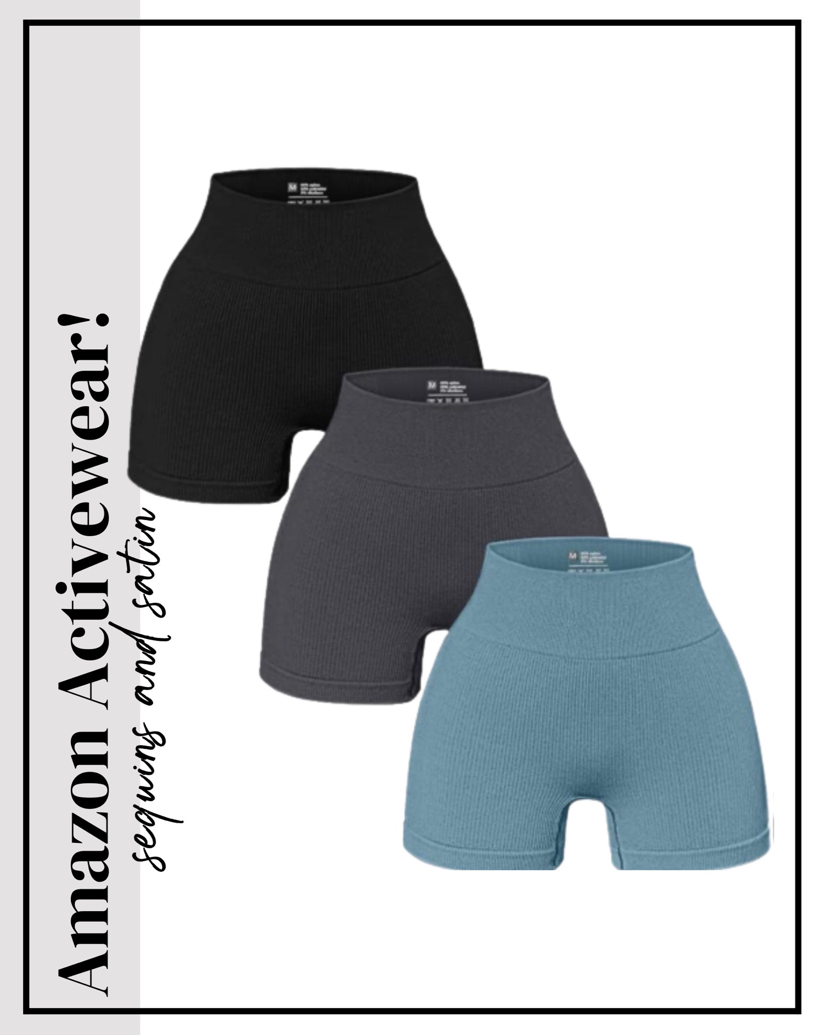 OQQ Women's 3 Piece Yoga Shorts … curated on LTK
