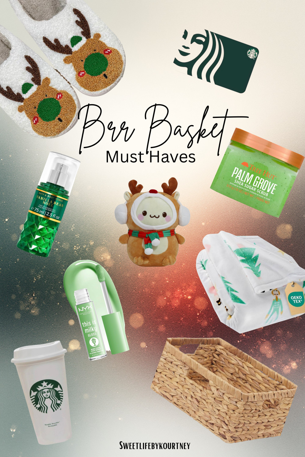  Build the coziest burr basket with these winter must-haves that make the perfect gift or self-care moment. From fuzzy slippers and cozy blankets to skincare, treats, and the cutest basket base, everything here is easy to mix and match. This is a simple gift idea that always feels thoughtful and put together. Shop all of these burr basket finds linked in my LTK.

#BurrBasket #HolidayGiftIdeas #LTKHoliday #SweetLifeByKourtney

 

#LTKSeasonal #LTKHoliday #LTKGiftGuide