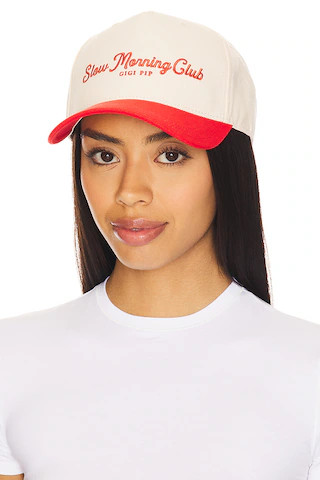 Gigi Pip Slow Morning Hat in Cream & Red from Revolve.com | Revolve Clothing (Global)