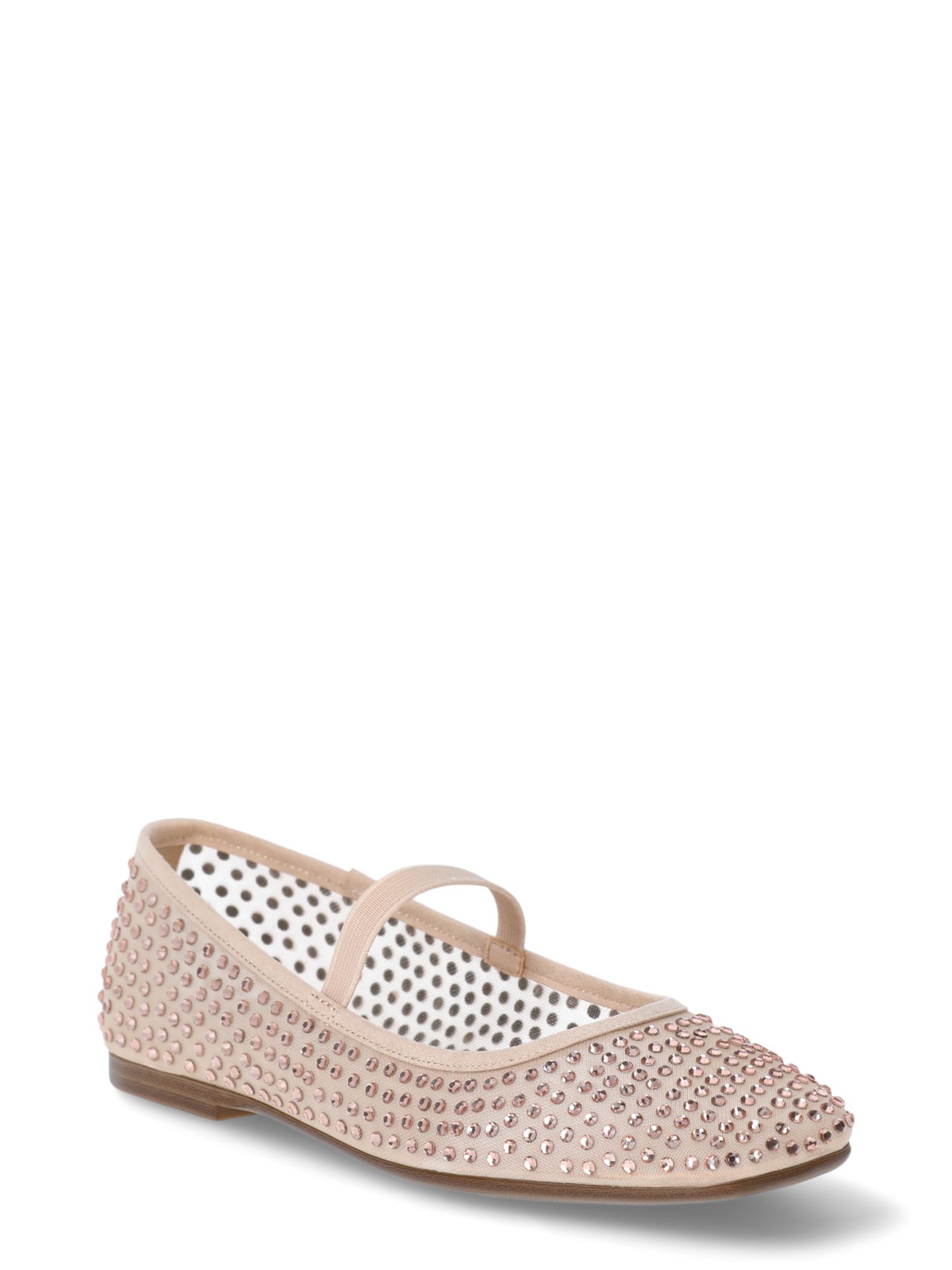 Scoop Women’s Rhinestone Mesh Ballet Flats - Walmart.com | Walmart (US)