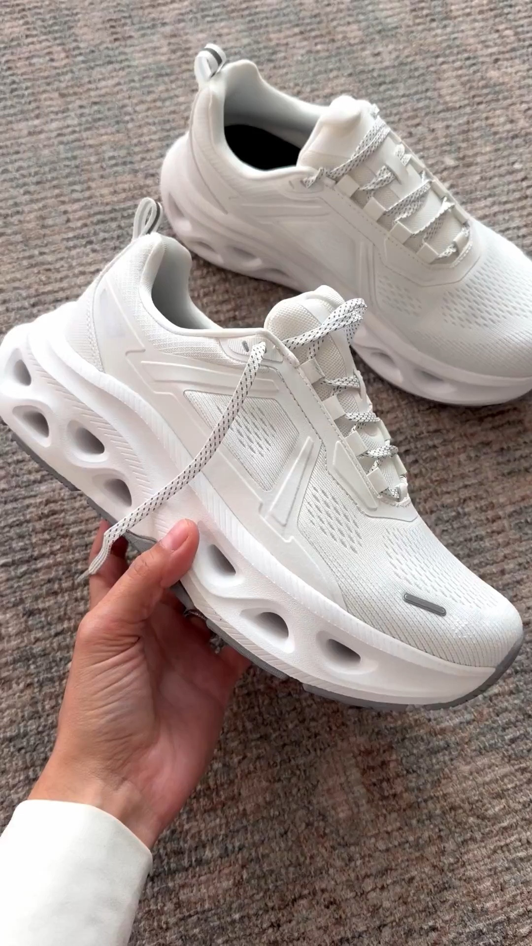 love these affordable white sneakers // great hola look alike IMO! 
-
tennis shoes, sneakers, athleisure 

#LTKfitnessgoals #LTKActive