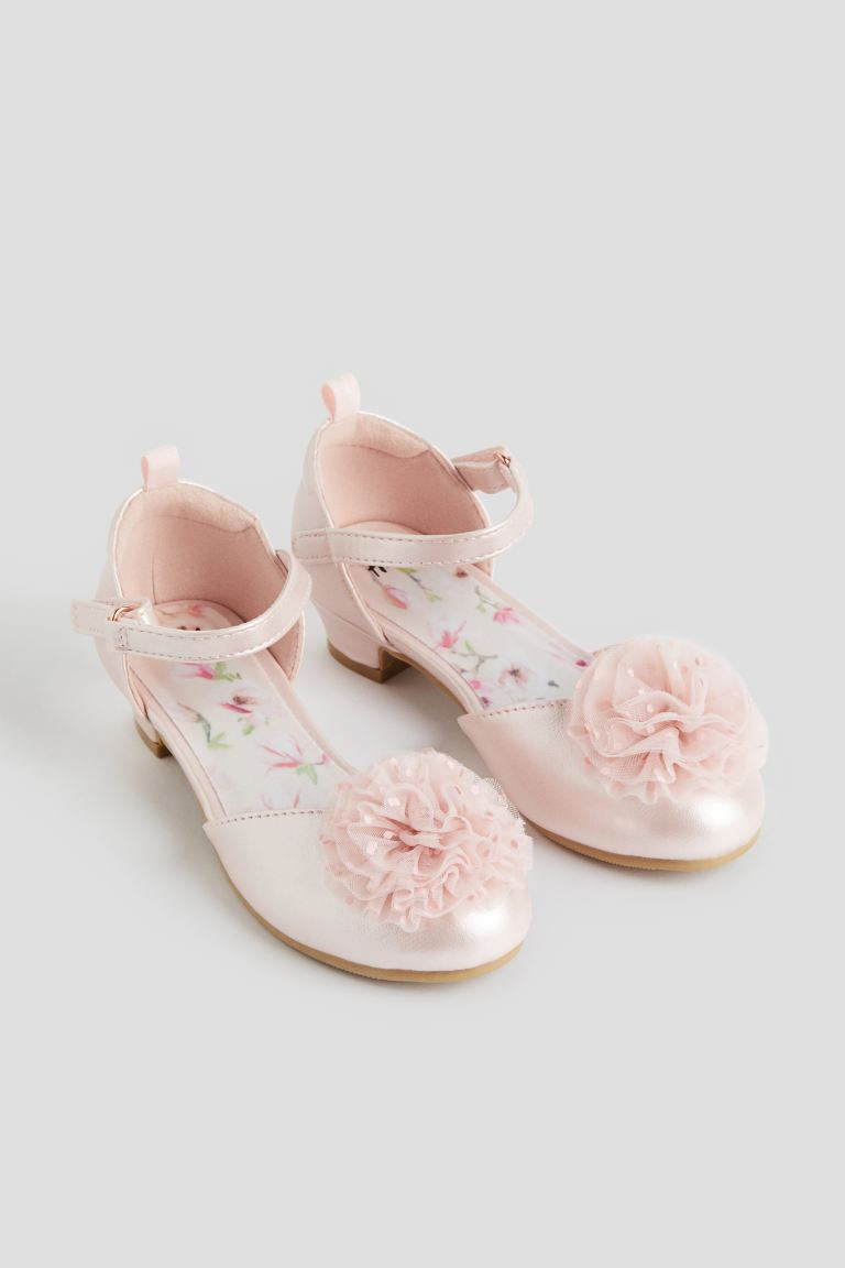 Appliquéd Dress-up Shoes - Light pink - Kids | H&M US | H&M (US + CA)