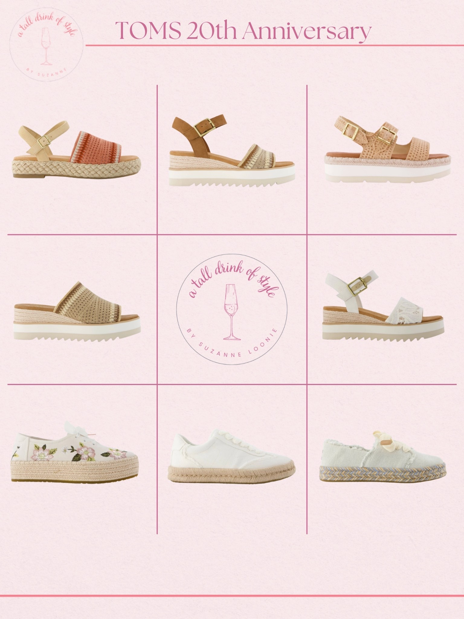 TOMS 20th Anniversary! 

Now is the time to stock up from one of my favorite retailers for spring and summer. TOMS has shoes for any occasionn

#LTKSaleAlert #LTKSeasonal #LTKOver40