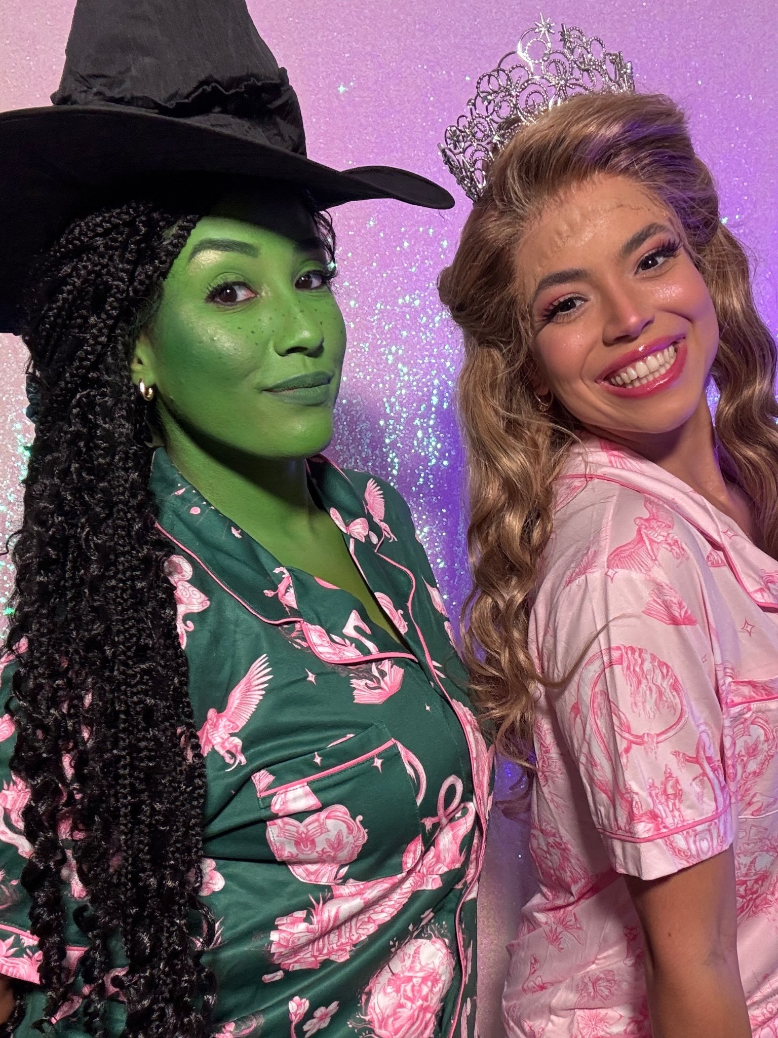 Feeling Wicked with my Glinda 💖 both pajamas are a size L and fit tts 

#LTKdayinmylife #LTKPetite