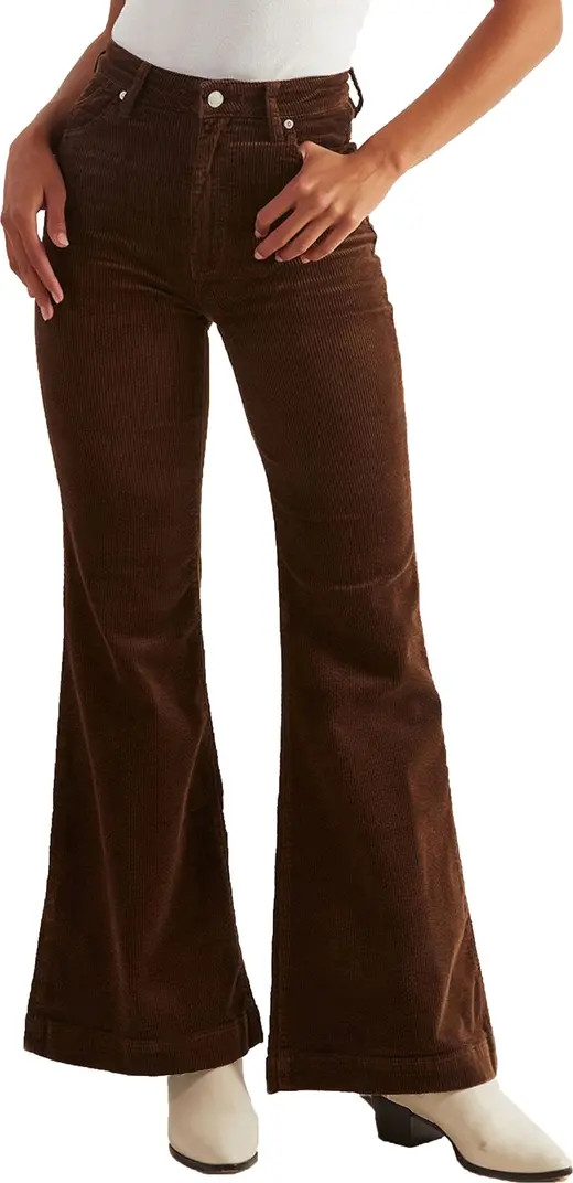 East Coast High Waist Flare Leg Corduroy Pants | Nordstrom