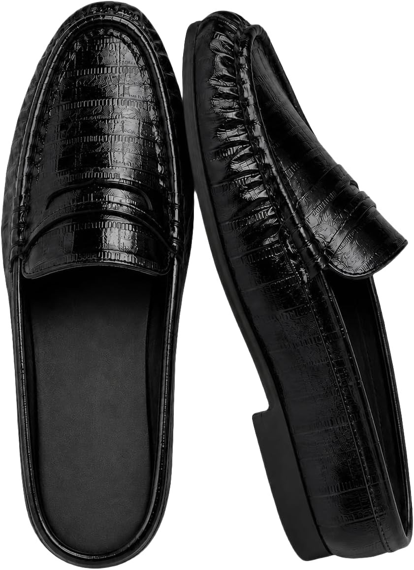 Coutgo Women's Mule Loafers Comfortable Slip On Shoes with Penny Strap Closed Toe Business Casual Slides Shoes | Amazon (US)