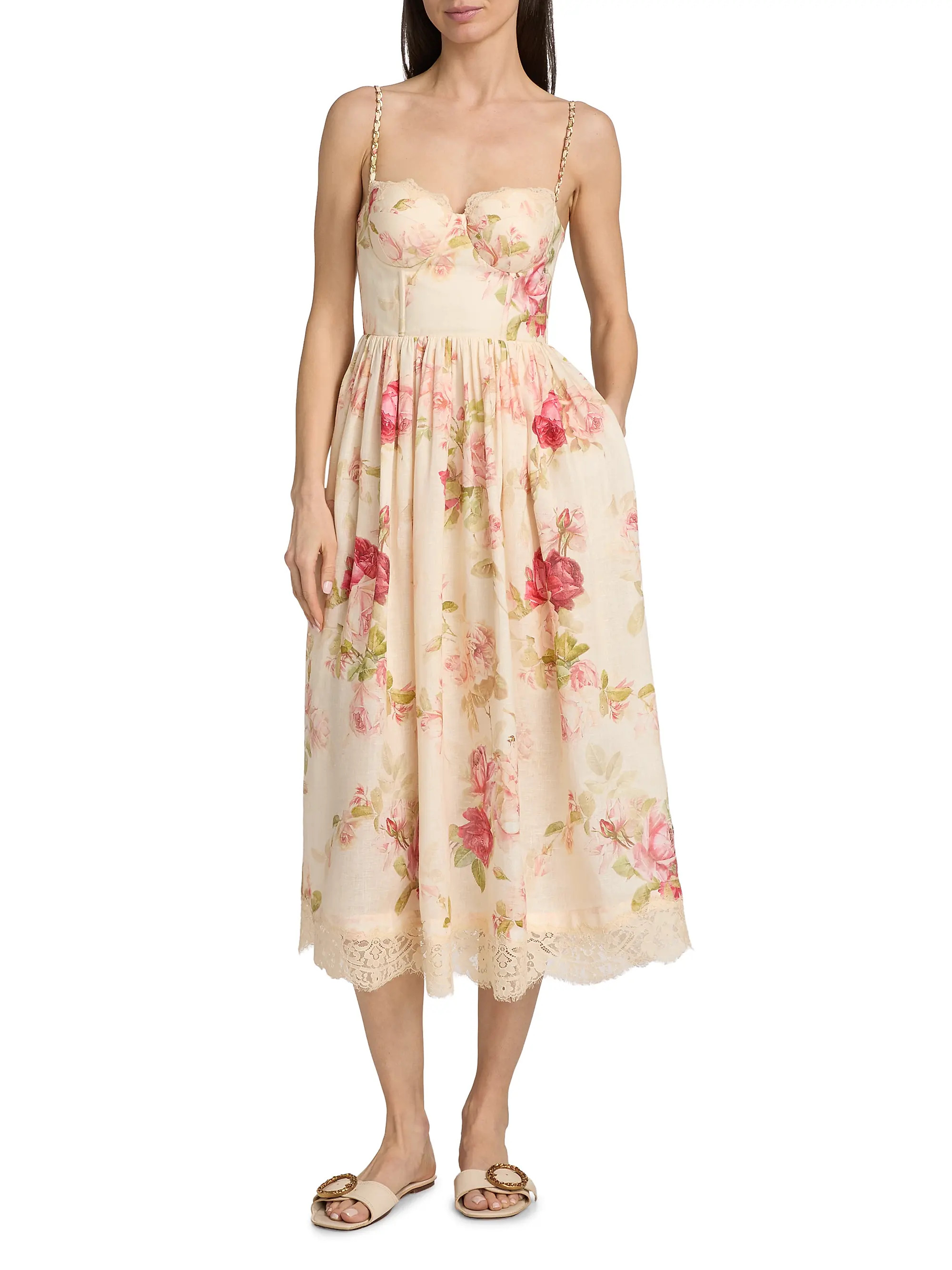 Zimmermann Roselight Picnic Maxi Dress | Saks Fifth Avenue | Saks Fifth Avenue