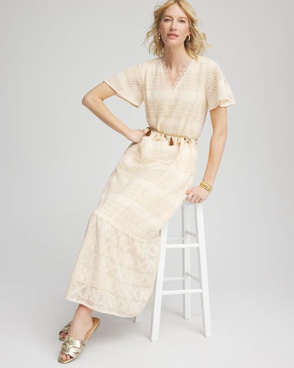 Crochet-Lace Maxi Dress | Chico's