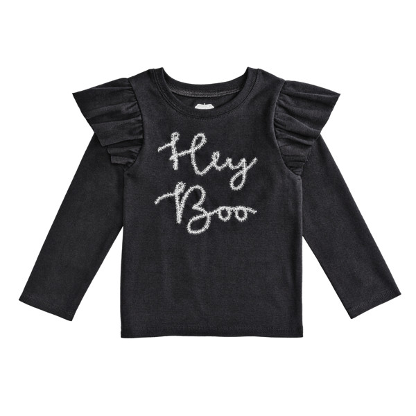 Halloween Tinsel Toddler Tee | Mud Pie