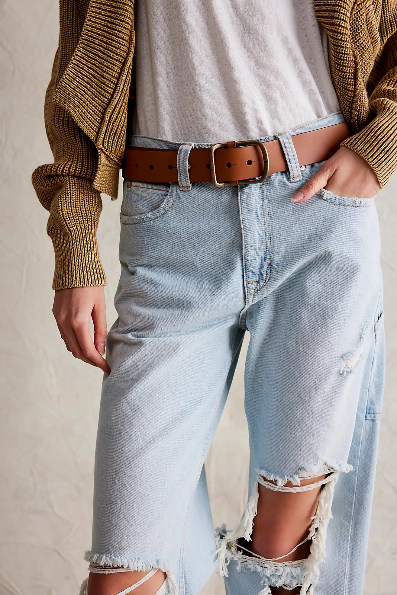We The Free Gallo Leather Belt | Free People (Global - UK&FR Excluded)
