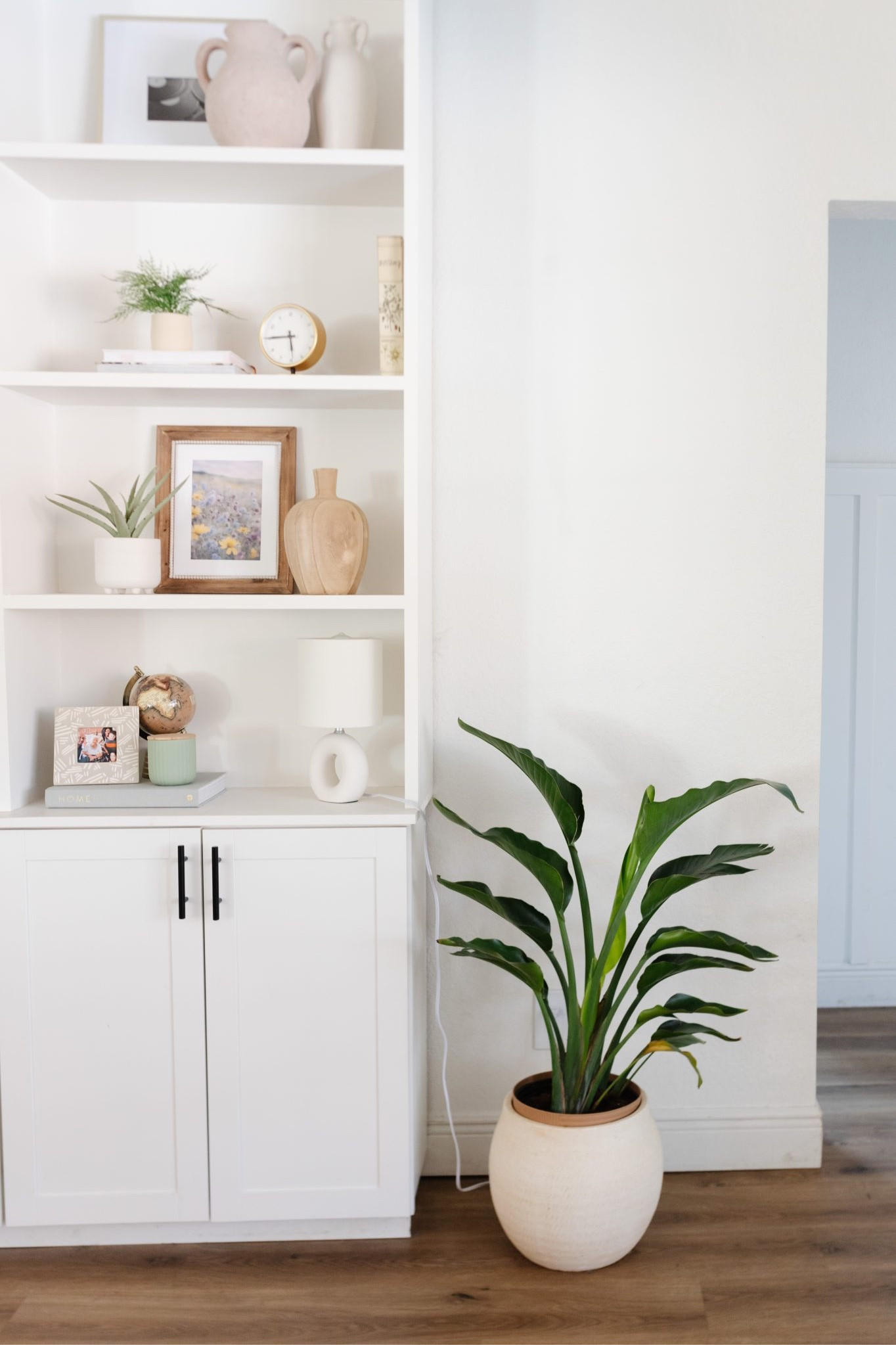 Spring shelf decor styling  

#LTKhome #LTKSeasonal #LTKSpringSale
