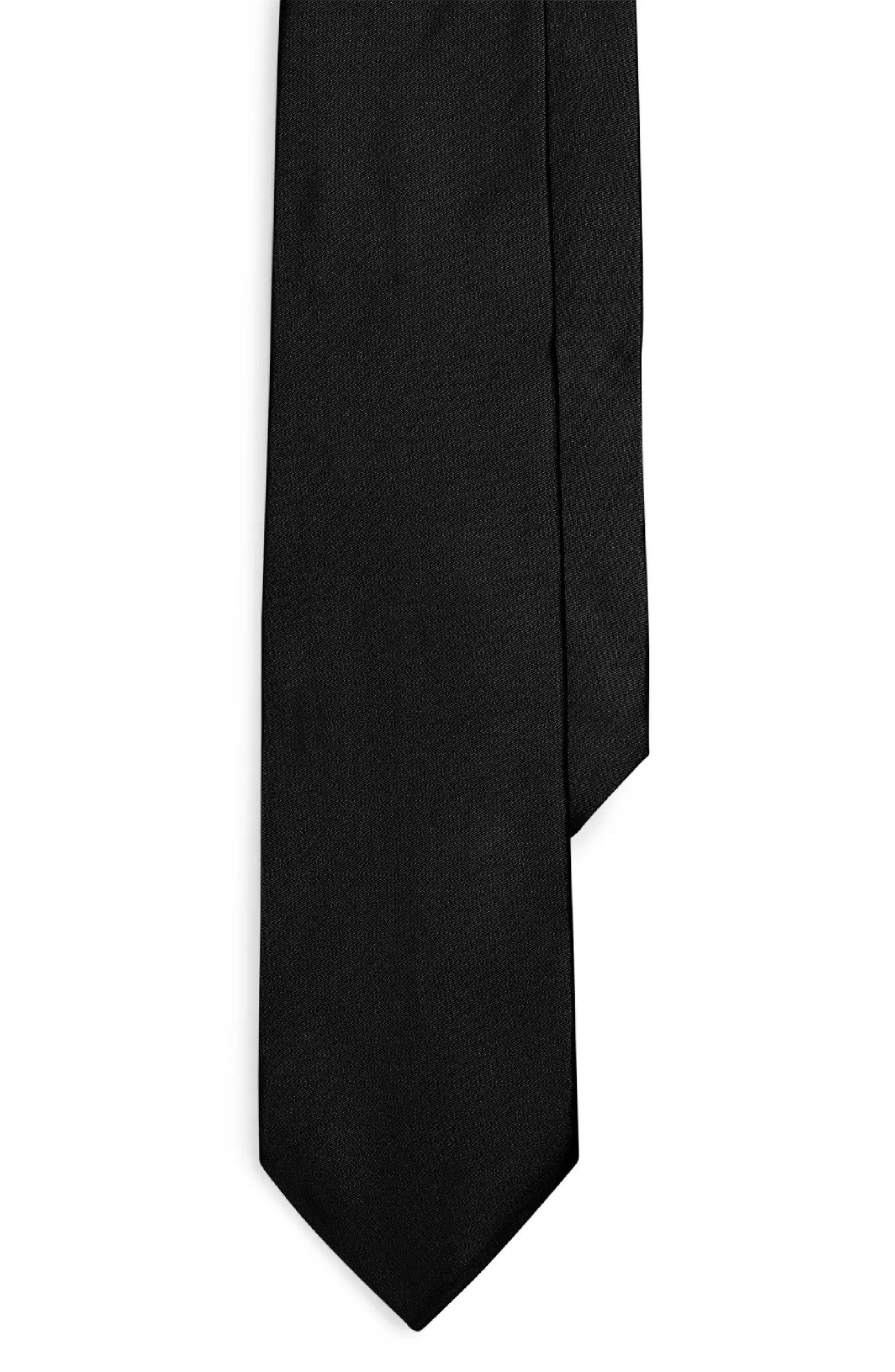 Peau de Soie Solid Black Silk Tie | Nordstrom