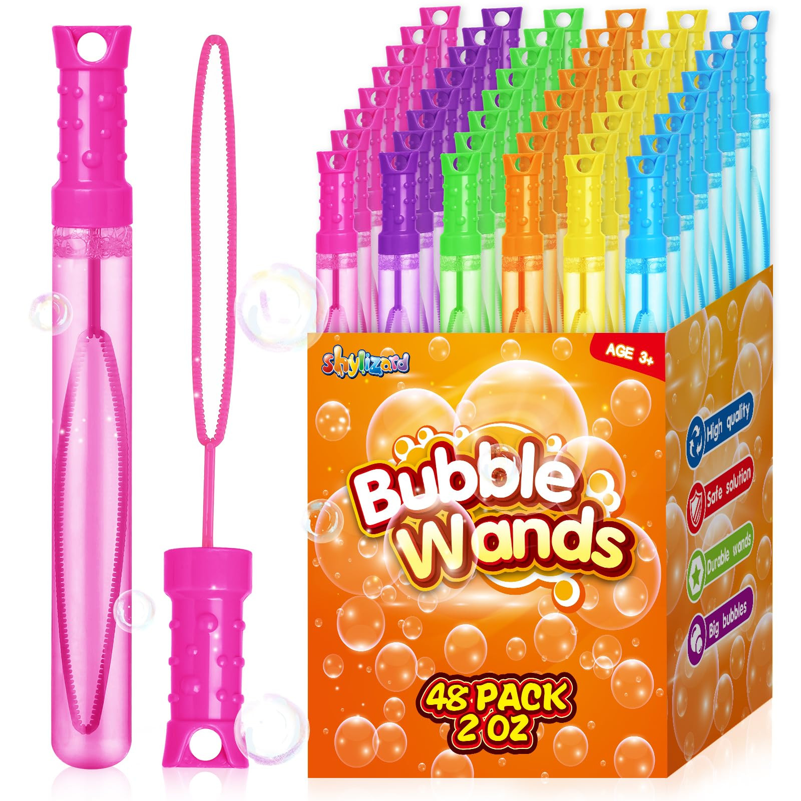 48PCS Bubble Wands for Kids,Bulk Bubble Wand for Kids Party Favor, Bubble Maker for Party Favor,B... | Amazon (US)