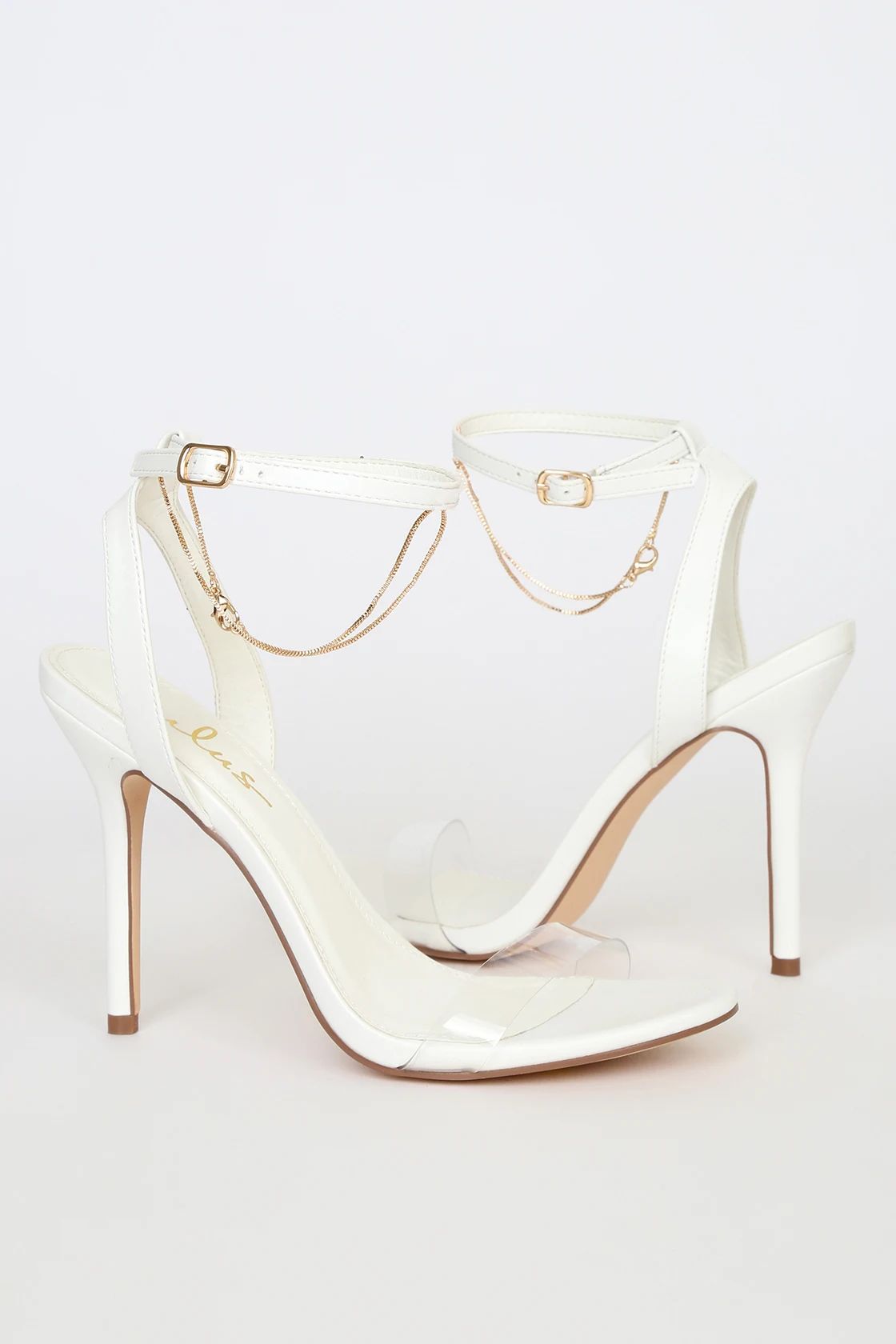 Eisley White Ankle Strap Heels | Lulus (US)
