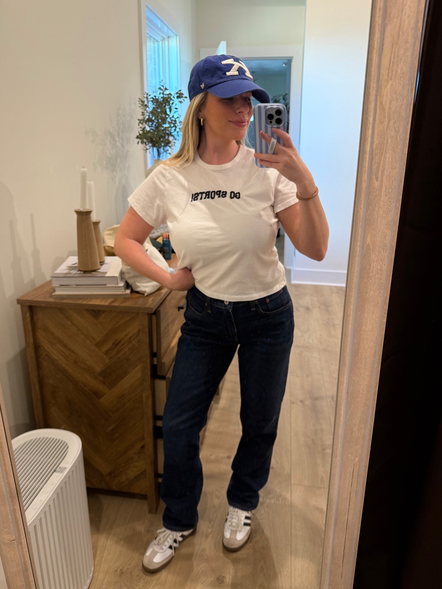 a little sports Saturday ootd! 
Top S 
Jeans 25 short curve love (lose in the waist for me) 


#LTKStyleTip #LTKFindsUnder50 #LTKPetite