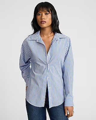 Striped Boyfriend Portofino Shirt | Express