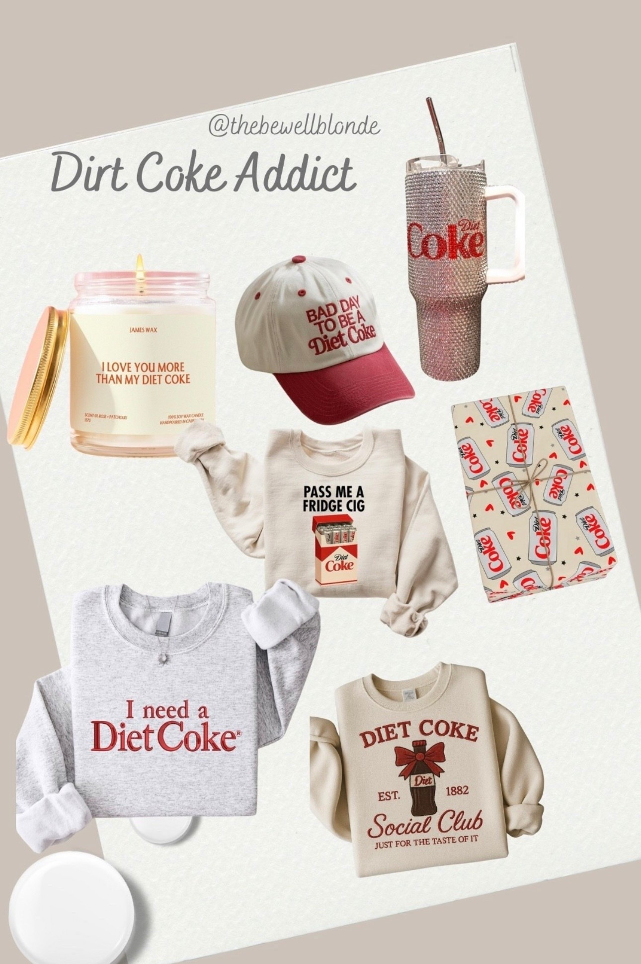 Diet Coke 
Christmas 
Sweatshirt

#LTKHoliday #LTKGiftGuide #LTKFindsUnder50

#LTKCyberWeek #LTKSaleAlert