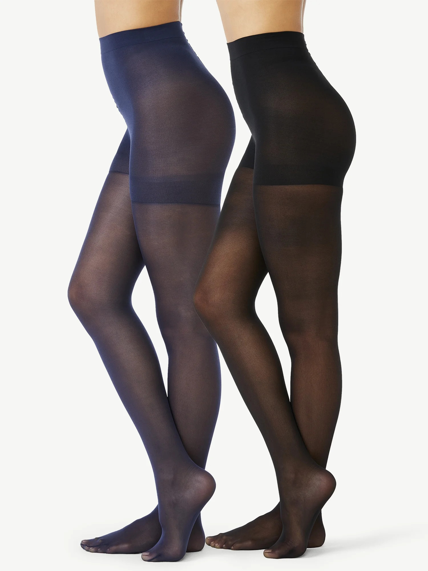 Joyspun Women's Opaque Tights, 2-Pack, Sizes S to 3XL | Walmart (US)