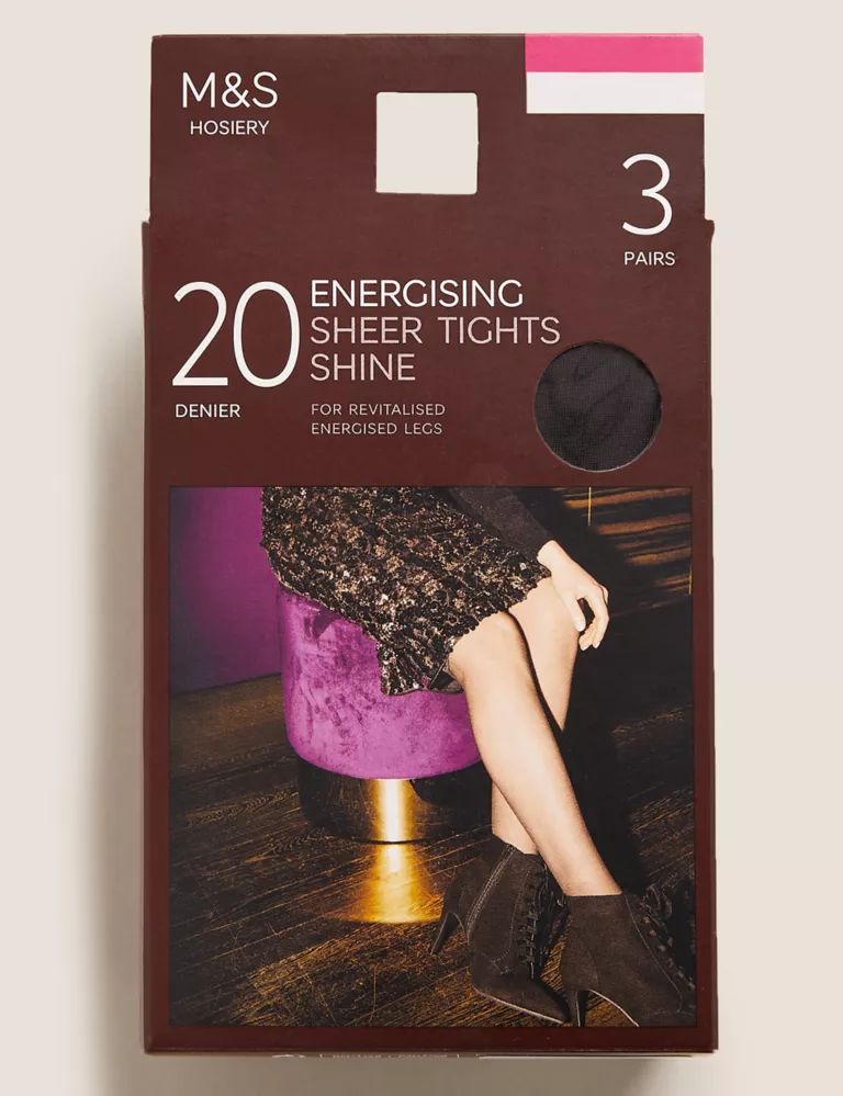 3pk 20 Denier Energising Sheer Tights | Marks & Spencer (UK)