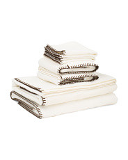 Made In Turkey 6pc Scalloped Embroidered Towels Bundle | Bed & Bath | Marshalls | Marshalls