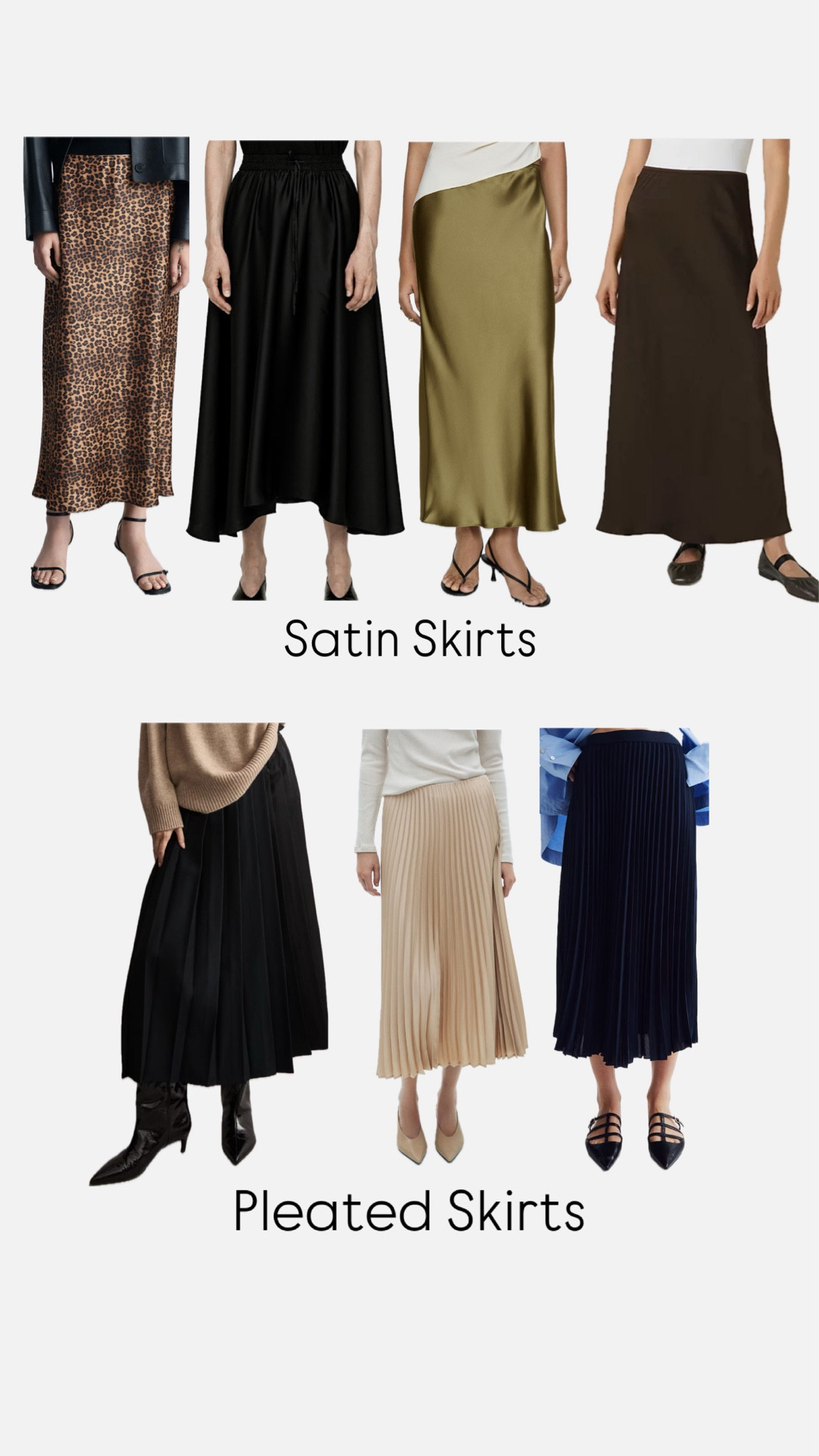 Autumn Basics - Skirts

Satin skirt
Pleated skirt
Autumn outfits 


#LTKmidsize #LTKstyletip #FashionMonth