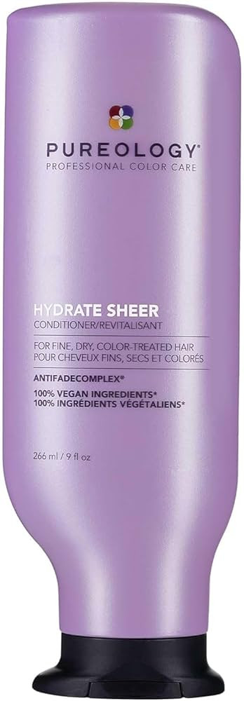 Pureology Hydrate Sheer Nourishing Conditioner | For Fine, Dry Color Treated Hair | Sulfate-Free ... | Amazon (US)