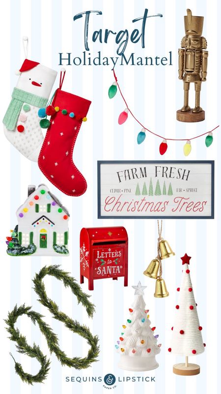 Great Target mantel decor finds! Keep it bright and cheery with these festive pieces! 

#LTKSeasonal #LTKHoliday #LTKhome