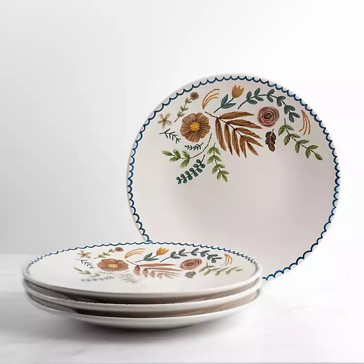 New! Colbie Floral Dinner Plates, Set of 4 | Kirkland's Home