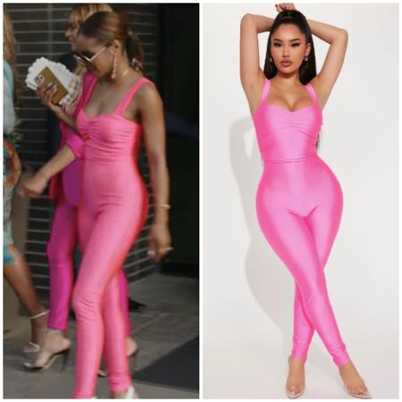 Candiace Dillard’s Pink Jumpsuit is by Fashion Nova / Shop Similar