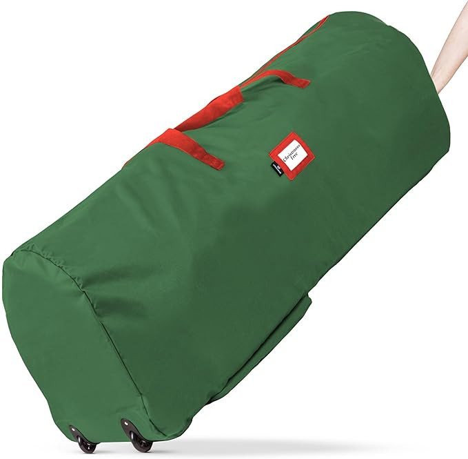 Rolling Tree Storage Bag - Storage for 9-Foot Artificial Christmas Holiday Tree. Zippered Bag, Ca... | Amazon (US)