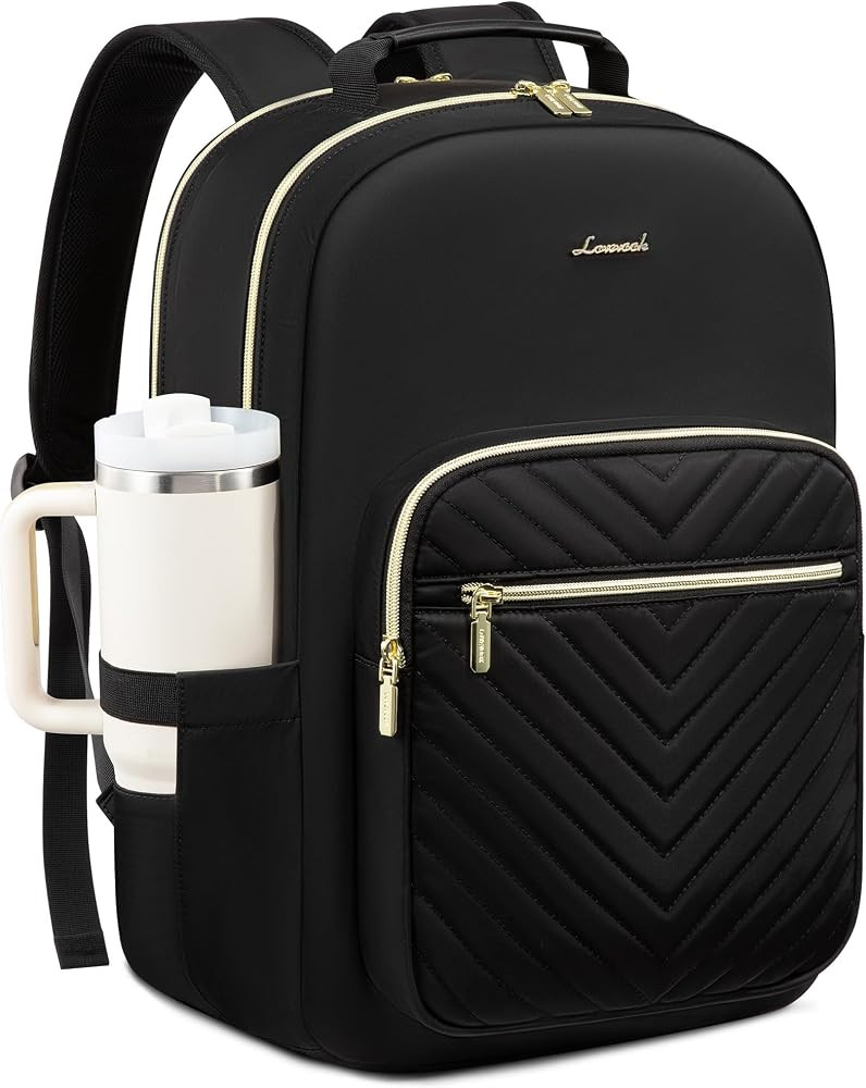 LOVEVOOK Laptop Backpack for Women with Giant Tumbler Holder 15.6 inch,Designer Travel Backpack L... | Amazon (US)