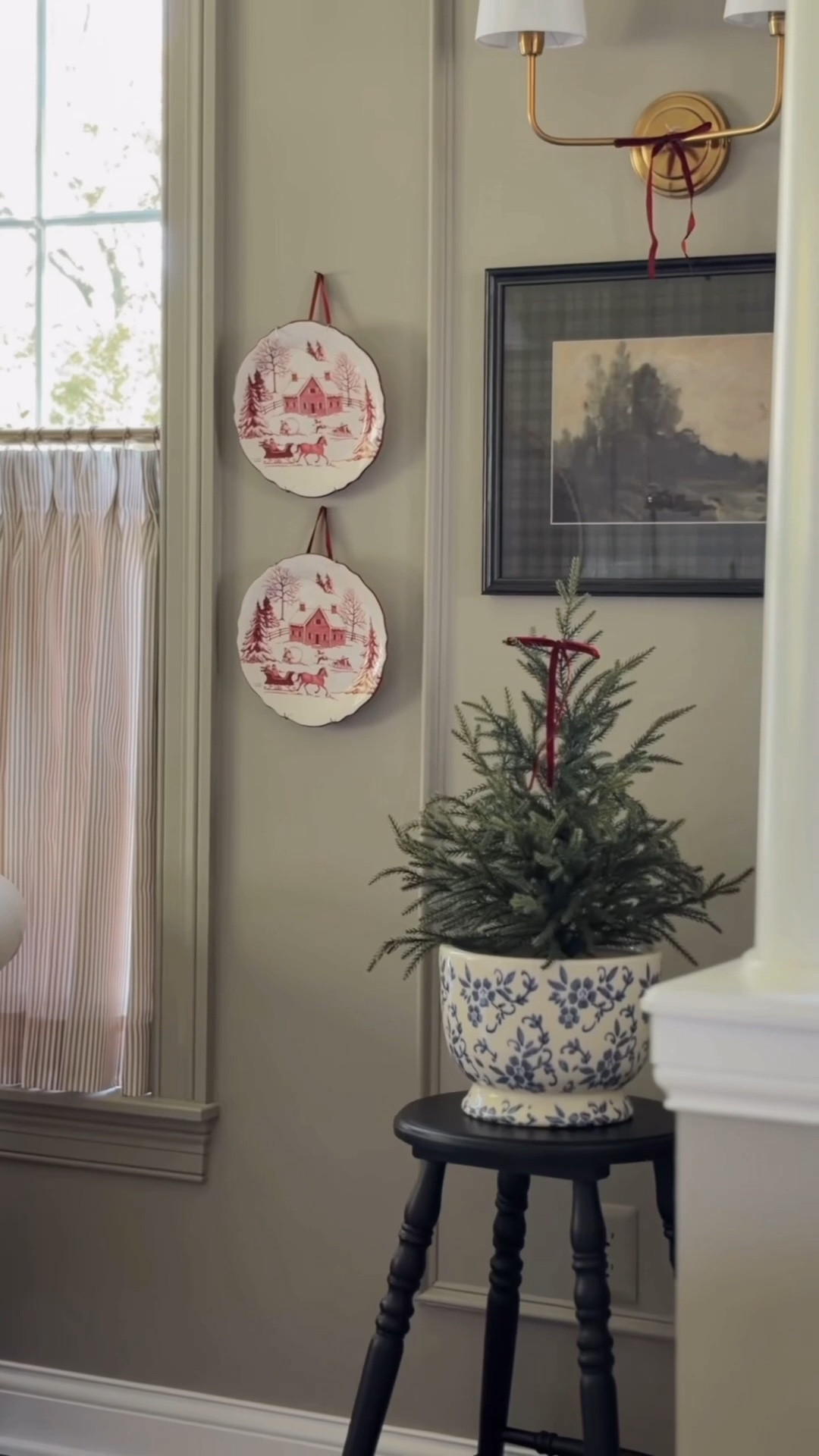 So many of you had questions about the plates I hung in my kitchen (the ones from Hobby Lobby ), so I figured I’d show you exactly how I hang plates with ribbon if you can’t get your hands on the ones from Hob Lob

I found these cute Christmas plates on Amazon and thought…why not give it a try?! 

It’s such an easy way to add a little Christmas charm to your dining room without buying a bunch of new decor.

The best part? You don’t need a fancy plate hanger or anything complicated. Just a little ribbon and a few minutes!

Would you hang Christmas plates like this in your dining room? 🎄

Comment PLATES and I’ll send you the link to the ones I used (and a few others)

#LTKHome #LTKSaleAlert #LTKSeasonal