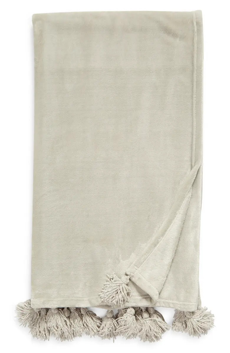 Bliss Plush Tassel Throw | Nordstrom