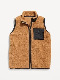 Mock-Neck Sherpa Zip Vest for Boys | Old Navy (US)