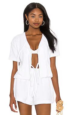 TERRY Tie Tee in Bianco from Revolve.com | Revolve Clothing (Global)
