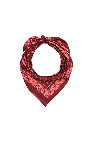 Coach signature c rose meadow printed silk square | Amazon (US)