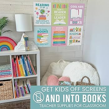 Hadley Designs 6 Motivational Reading Strategies Posters – Classroom and Library Decorations fo... | Amazon (US)