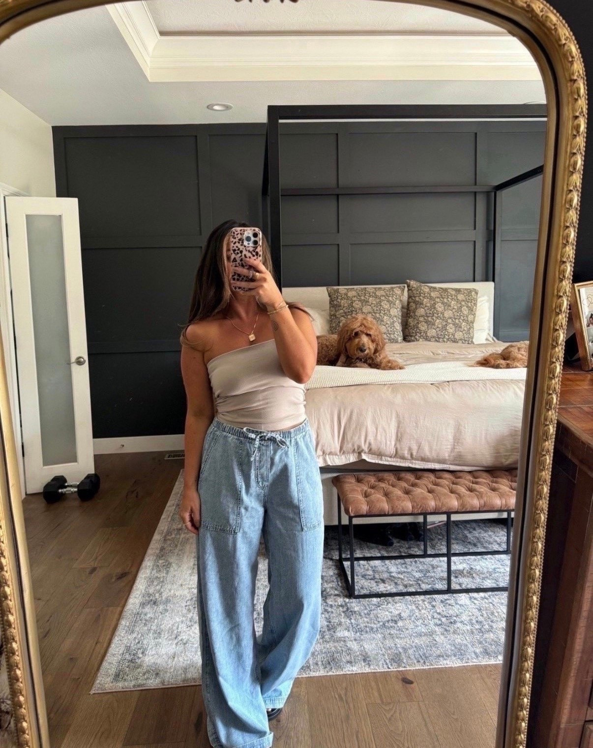 I’m here for the drawstring jeans 👖 🩵

#LTKootd #LTKgrwm #LTKmomlife