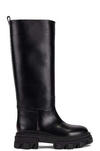 GIA BORGHINI x Pernille Teisbaek Tubular Combat Boot in Black | FWRD | FWRD 